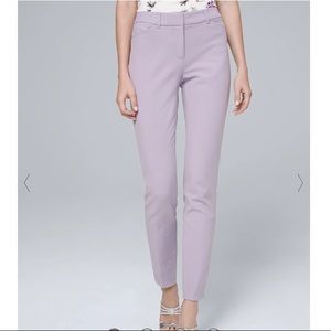 WHBM COMFORT STRETCH SLIM ANKLE PANTS
